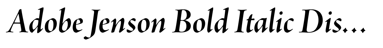 Adobe Jenson Bold Italic Display